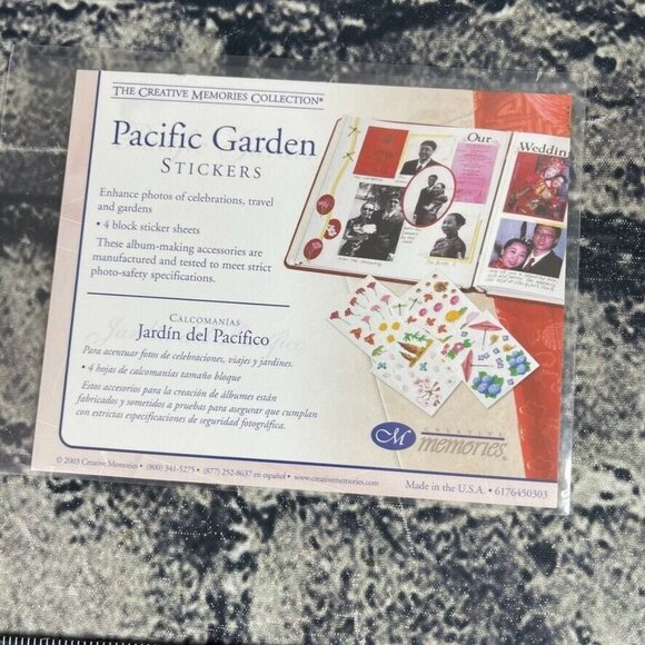 Creative Memories PACIFIC GARDEN Scrapbook Sticker Pack & Paper - Picture 3 of 5